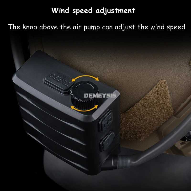 Cordless Airsoft Goggles Defogger Defogging Fan Antifog Pump for Safety Glasses with Rubber Seal Adjustable Wind Speed J250919