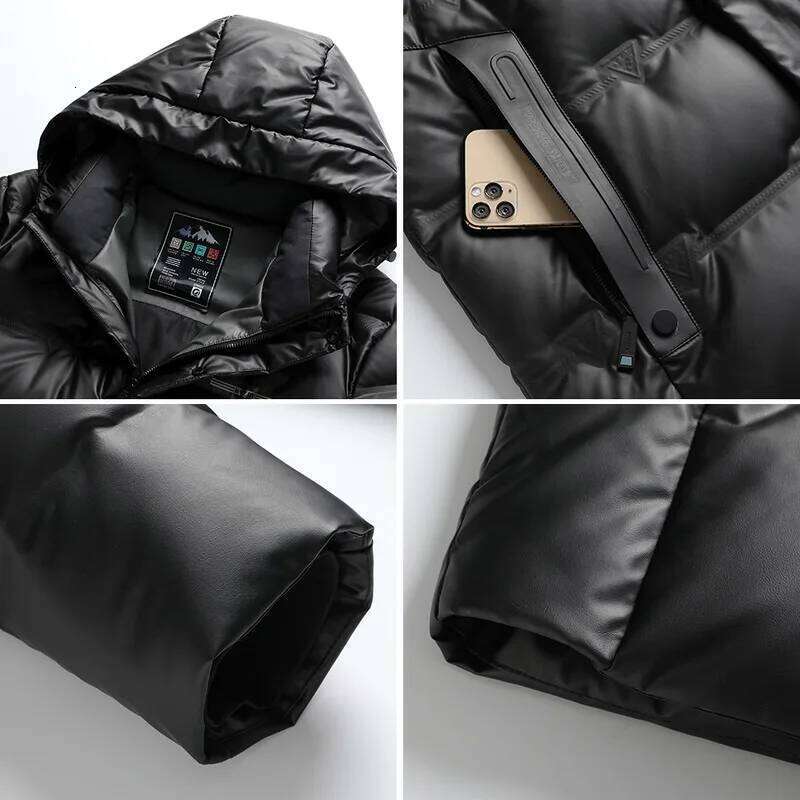 2024 new arrival jacket 90% white duck jackets men,mens long style fashion thicken warm winter down coat,parkas men