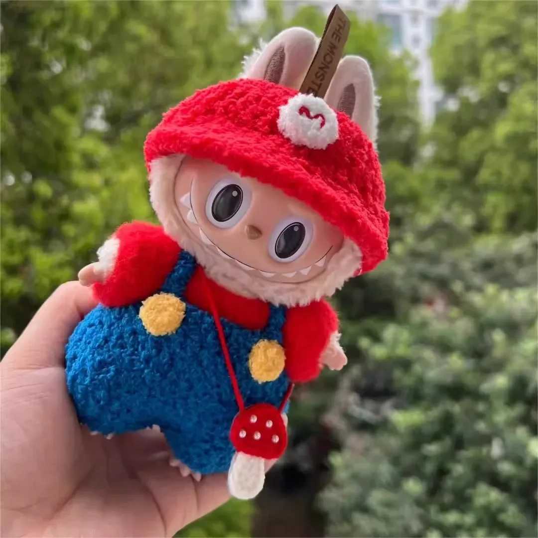 Anime Kawaii Labubu 17cm Plush DollS Clothes Outfit Accessories Idol Dolls Jumpsuit Sitting Party Clothing Gifts C250919