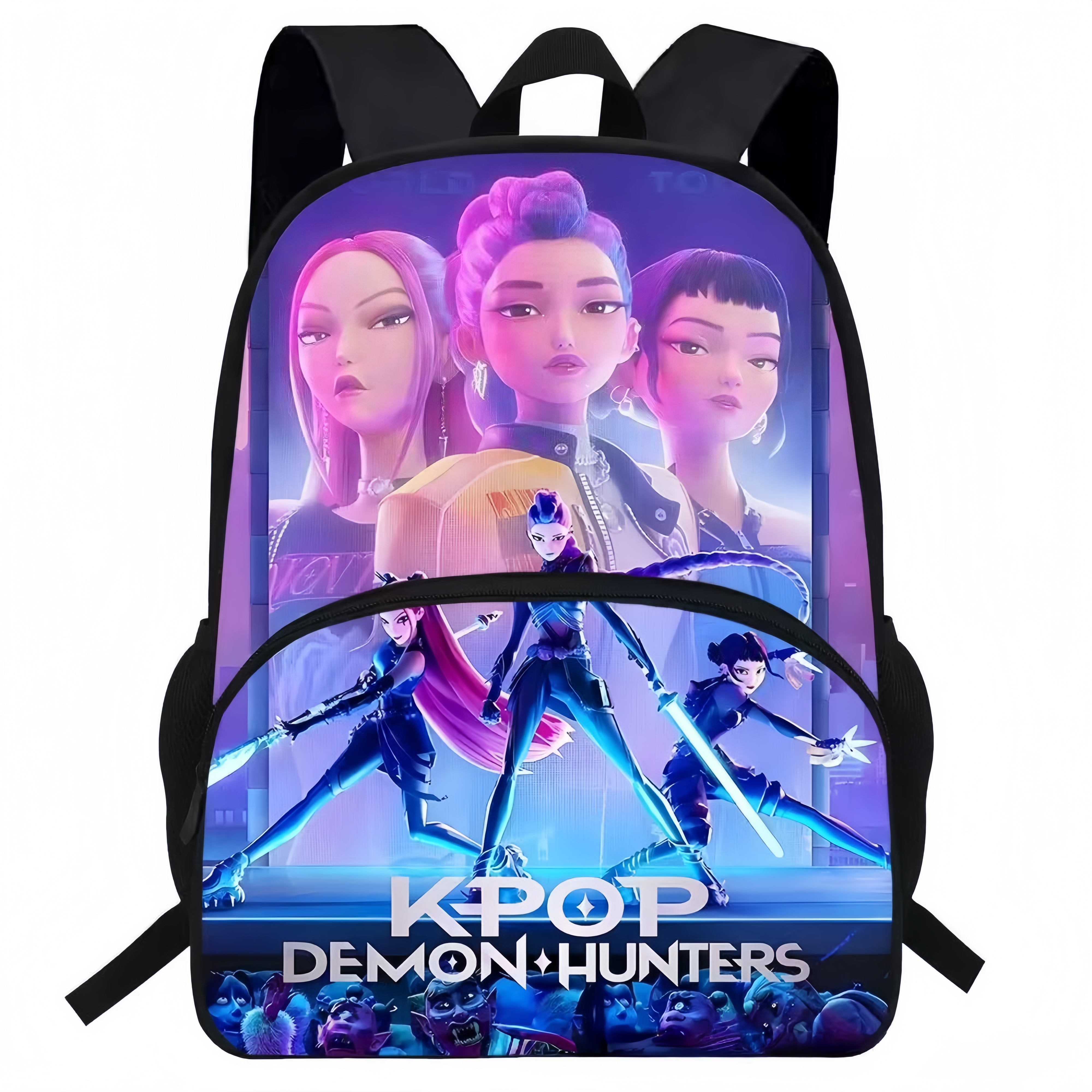 Kpop Demon Hunters 2025 New Model School Backpack College Style Lightweight Backpack