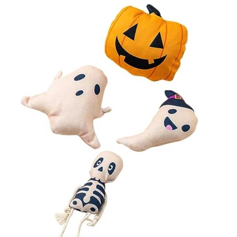 4Pack Halloween Cat Toy Catnip Plush Toys Set Pumpkin Ghost and Skeleton Design Soft and Durable Cat Toys for Halloween Fun Per X250918