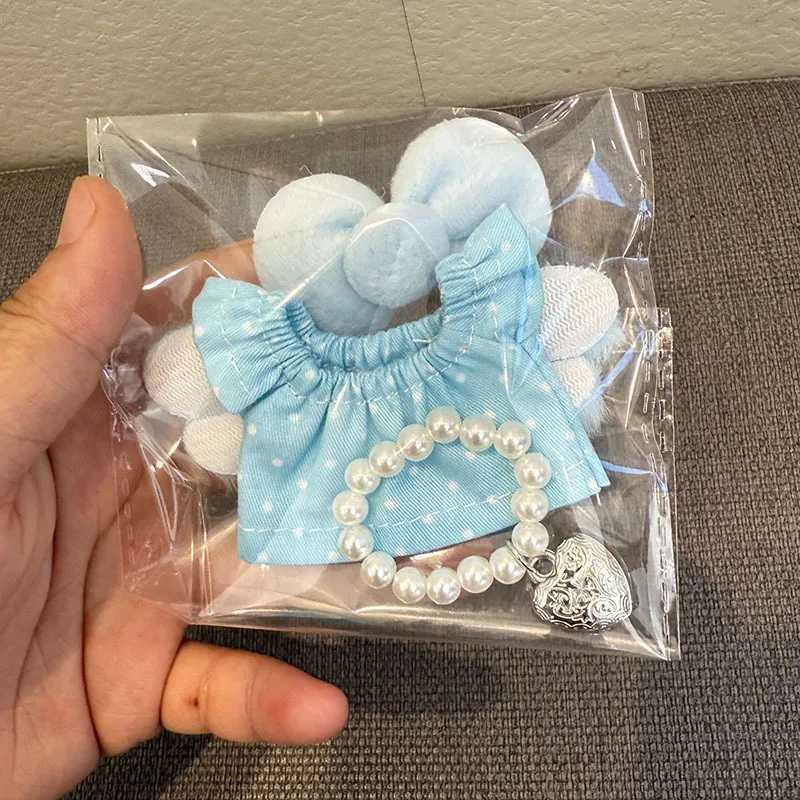 3Pcs Dress with Necklace For 105cm Labubu 40 The Monsters Pin for Love Series Doll Clothes Outfit Accessories Ropa Labubu C250919