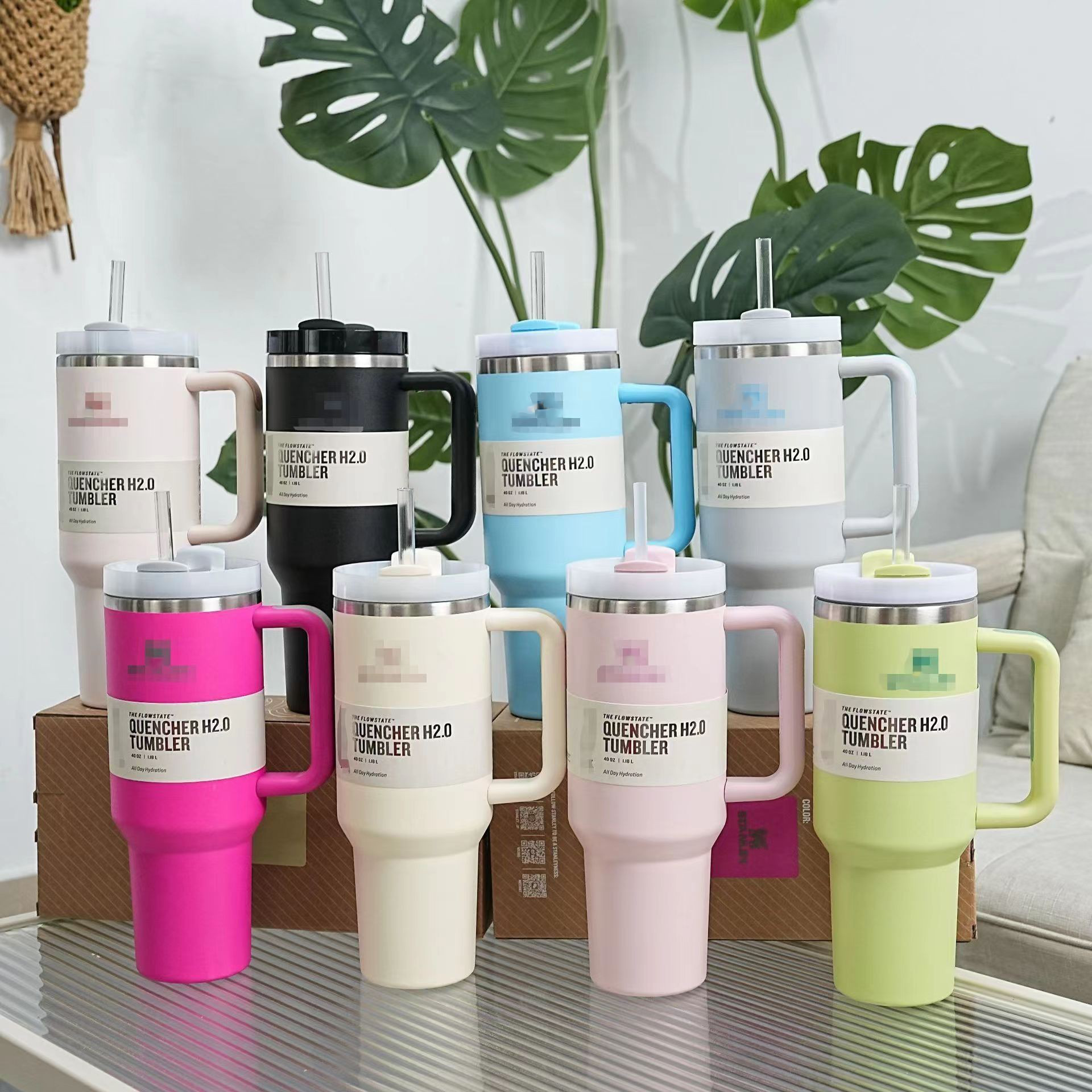40oz Car Cup Insulated Stainless Steel Sports Water Bottle Coffee Mug Tumbler for Outdoor Camping Vacuum Sealed Travel Mug