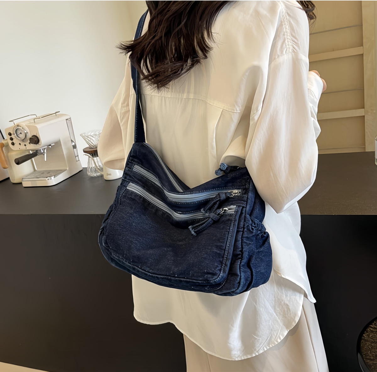 New European American Retro Canvas Shoulder Bag - Women's Stylish Versatile Tote/Crossbody, Casual Travel Designer Bag with Free Shipping