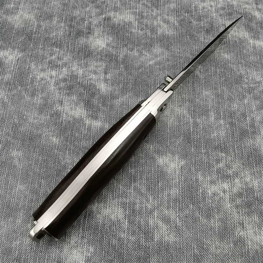 New Russian Style Manual Pocket Knife Flipper Blade Outdoor Hunting Tools Sharp Blade Wood Handle Folding Knife Survival Gear L250919