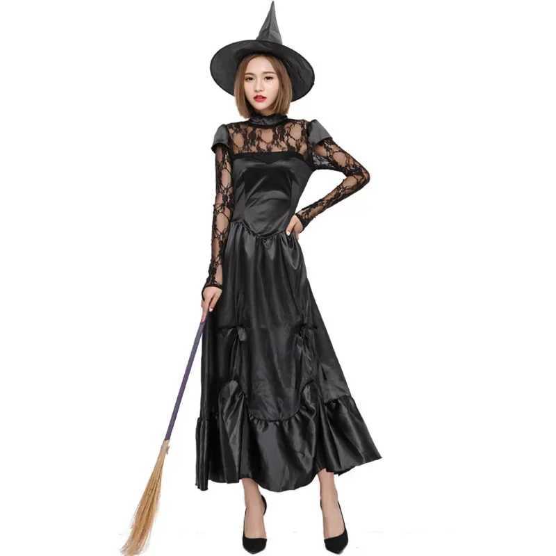 Witch Costume Cosplay Women Dress Halloween Carnival Purim Costume For Adult Performance Party Clothing L250918