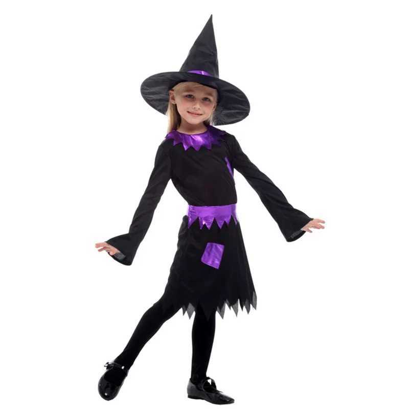 Halloween Costume For Children Witch Costume Girl Dress Carnival Party Kid L250918