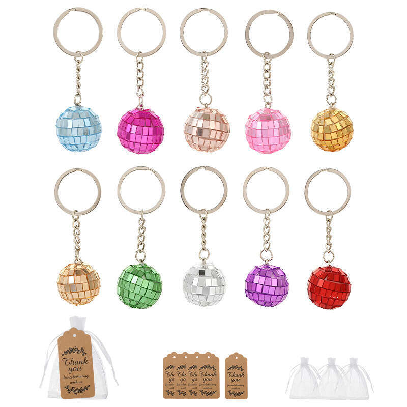 New Mirror DISCO Disco Reflective Ball Keychain Pendant Small Gift