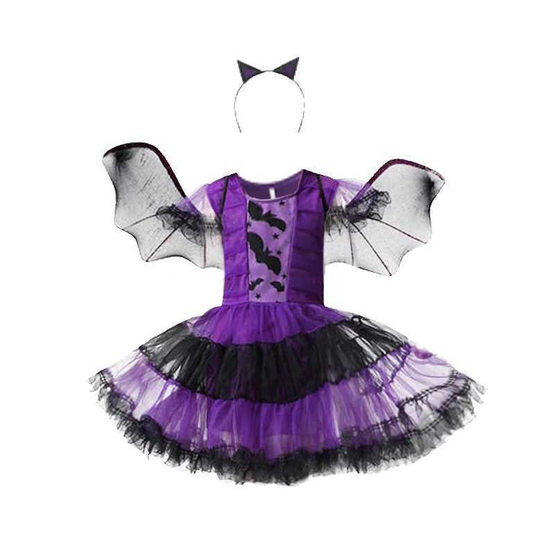 Vampire Halloween Costume for Kids Witch Ghost Bride Gothic Cosplay Dress Carnival Party Clothes Halloween Dress Up Dress L250918
