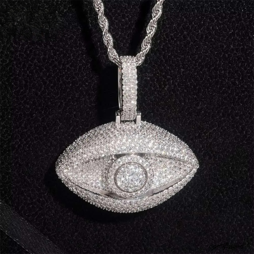 Classic Custom Sterling Sier Hip Hop Jewelry Iced Out VVS Moissanite Dia Pendant Necklace ddmyfriend