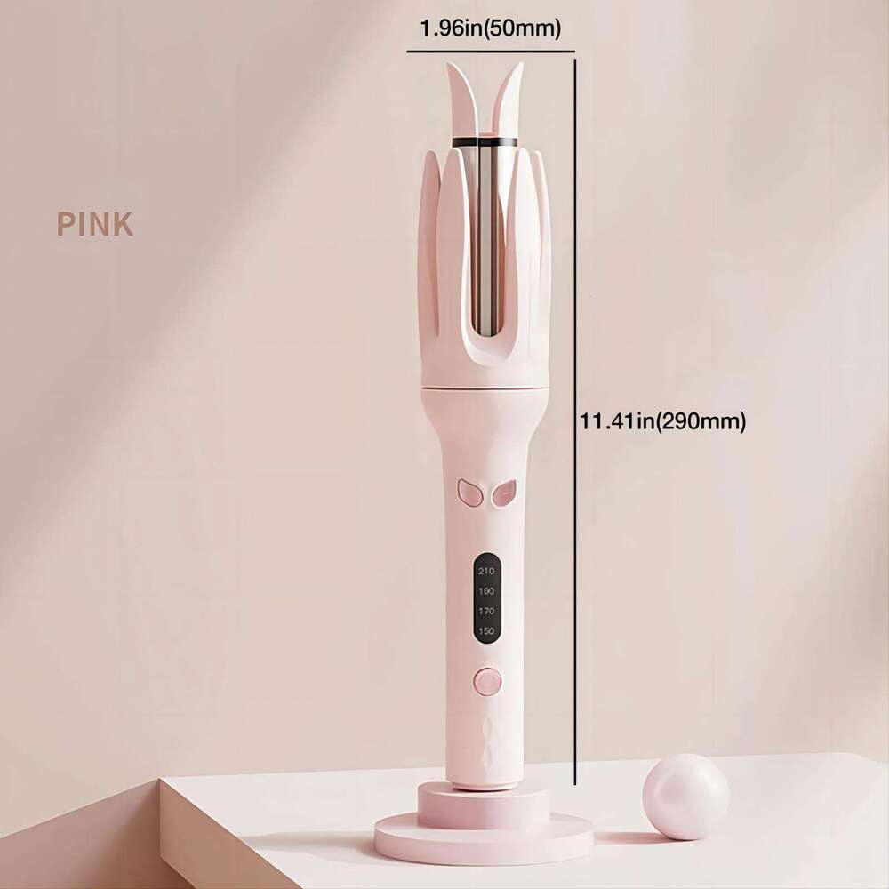 889 curling iron, 28 mm barrel, 4 temperature modes, negative ion generator, smart timer and sensor, automatic shut-off for safety