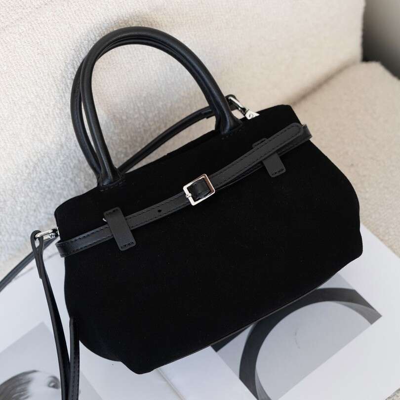 designer bag tote bag Frosted Suede Bucket Mini Handheld Crossbody Niche Vintage Dumpling Bag, Trendy