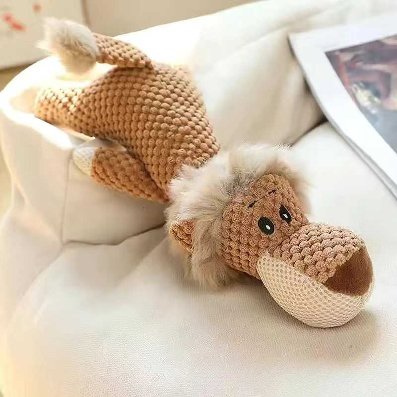 Plush Cartoon Puppy Dog Toy Pet Dog Chew Squeak Toys for Small Dogs Teeth Grinding Pet Products Dog Accessories X250918