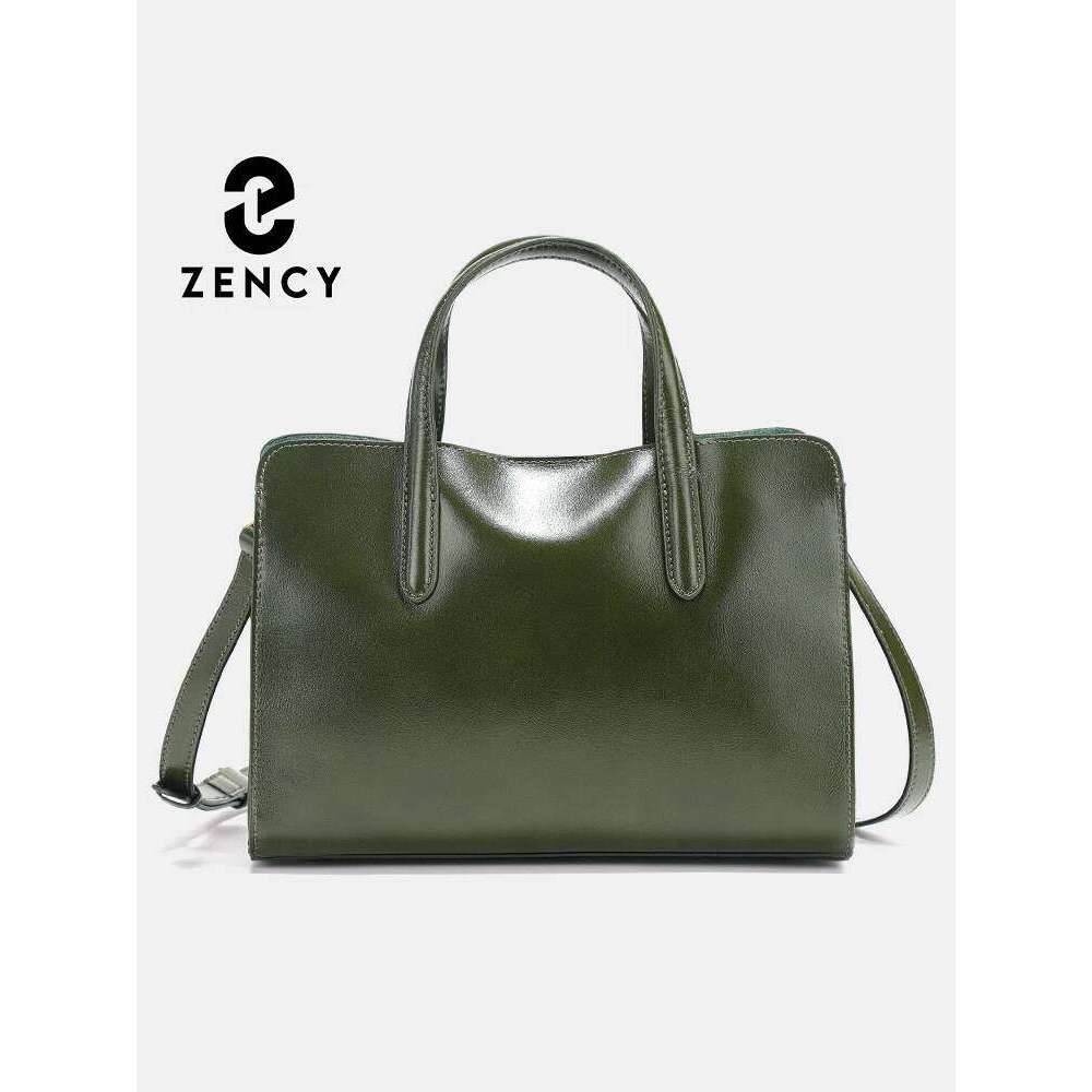 Designer Bag Luxury Bag Zency Oil Wax Leather Handbags For Women Crossbody Bag Removable Shoulder Strap Three Layer Pockets 2025 Autumn Winter Totes