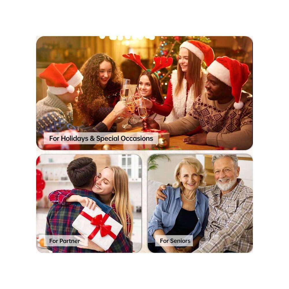Gift-Ready Electric Hand Massager - Air Compression, Heat Vibration 3 Modes, 4 Temp, 5 Pressure Levels | USB-C Charging For Family Self-Care & Holiday