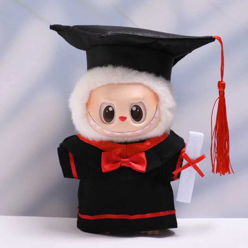 Dolls Baby Clothes for Labubu Bachelors degree Highquality Dress The Monster Outfit Accessories graduate Gift Kids C250919