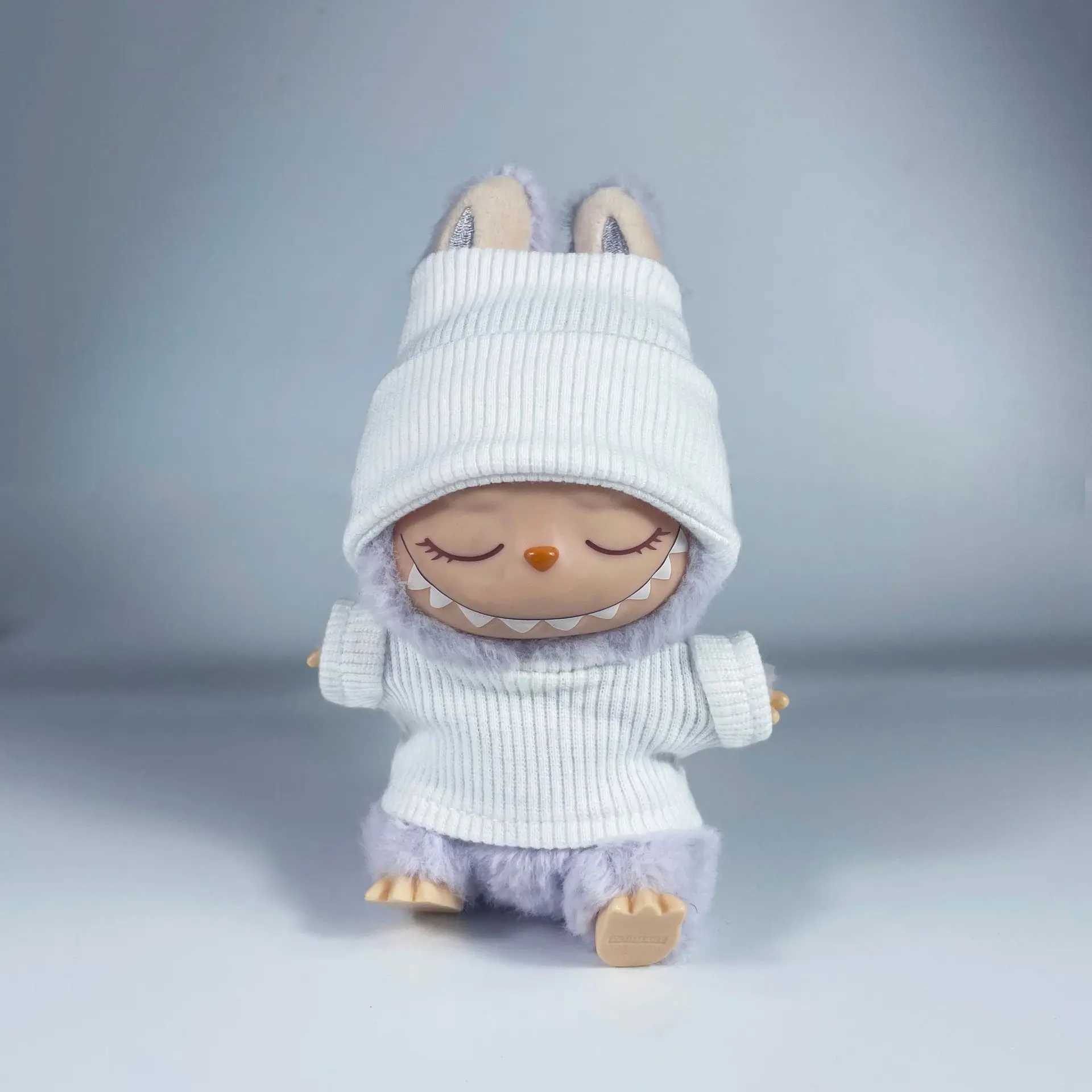 For 1517cm Ropa Labubu Doll ClothesSweater Set customization Match Knitted Hat Tshirt Dopamine Color Matching Fashion Design C250919