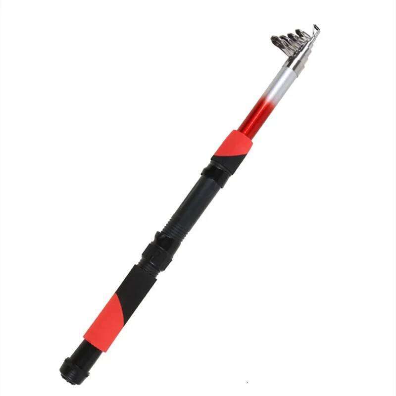 Portable Ultralight Telescopic Rod Glass Fiber Pole Outdoor Travel Sea Spinning Carp Fishing Tackle 1.8M, 2.1