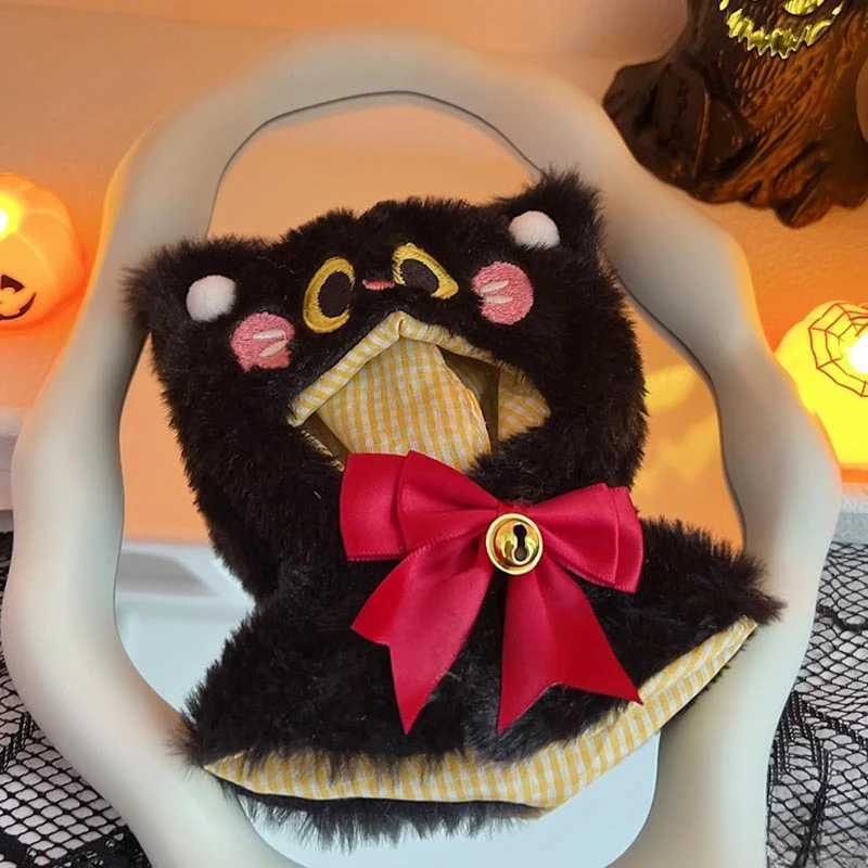 For 1517cm Labubu Doll Halloween Demon Fork Bell Cloak Cape Spooky Outfit Ropa Labubu Doll Accessories Christmas Gift C250919
