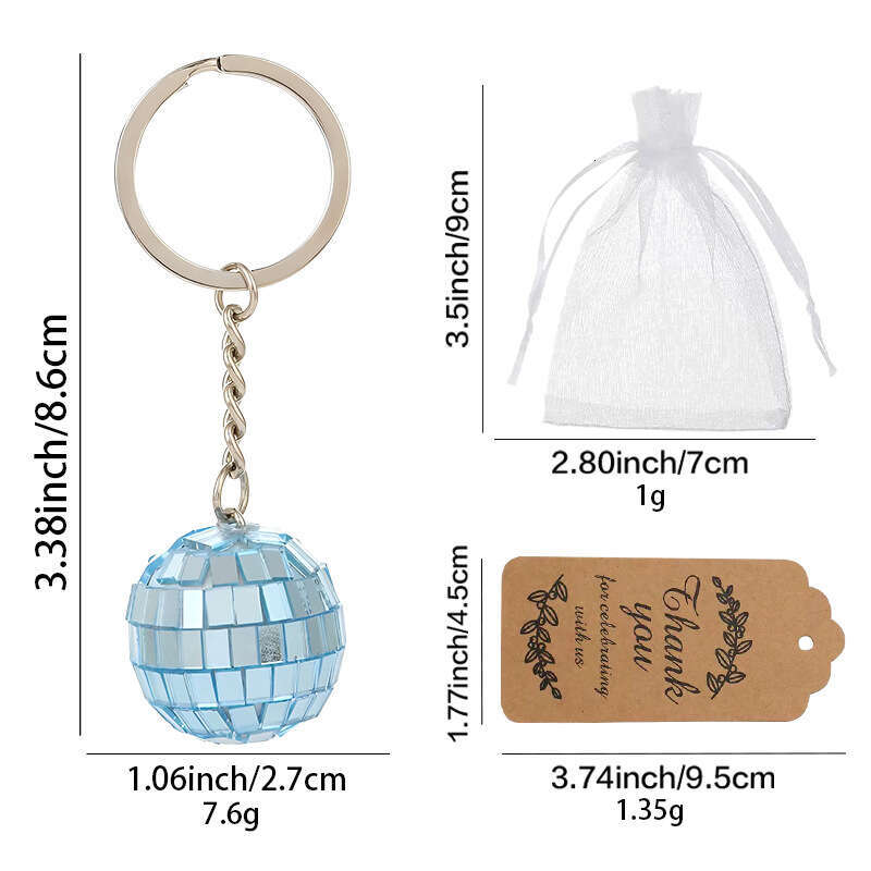 New Mirror DISCO Disco Reflective Ball Keychain Pendant Small Gift