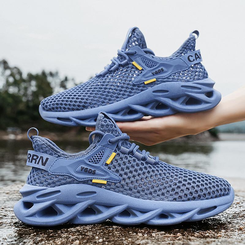 Summer Thin Lightweight Sandals Hollow Out Large Mesh Casual Running Sports Breathable Men's Shoes ddmymarket
