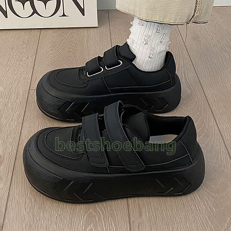 designer shoes platform sneakers minimalist loafers womens trainers versatile student velcro casual thick soled women shoes size 35-40