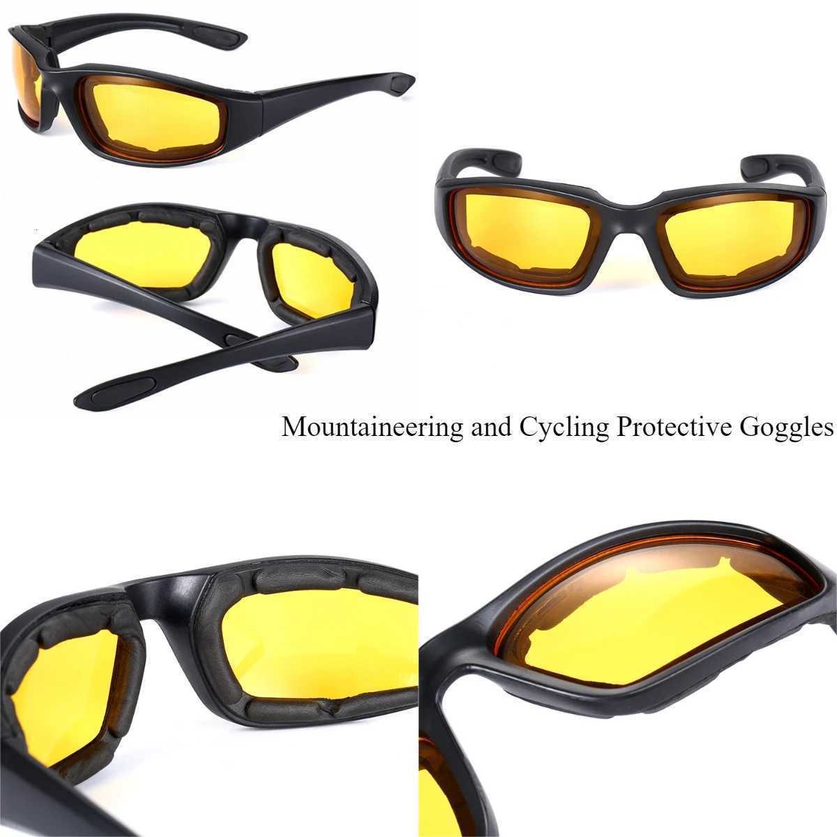 Motorcyc Riding Goggs Tactical UV400 Dustproof Glasses for Hunting Shooting Bike Riding Windproof Protective Equipment Y250919