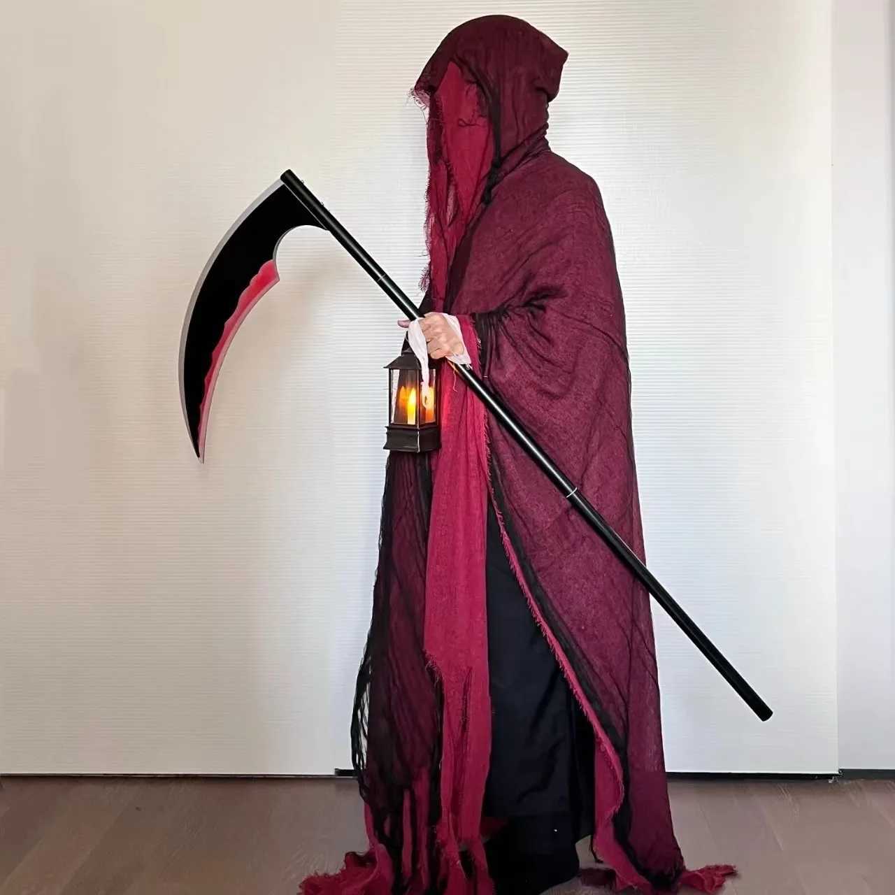 Zombie hood layers of gothic terror unisex cosplay costume of Halloween ghosts accessories for day of the dead party L250918