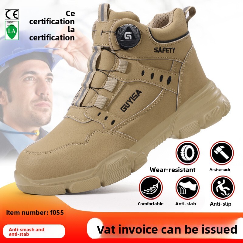 Ddmysheep casual shoes breathable unisex shoes anti-stab anti-shatter lightweight safe shoes with steel toe caps intelligent fasteners all-season work