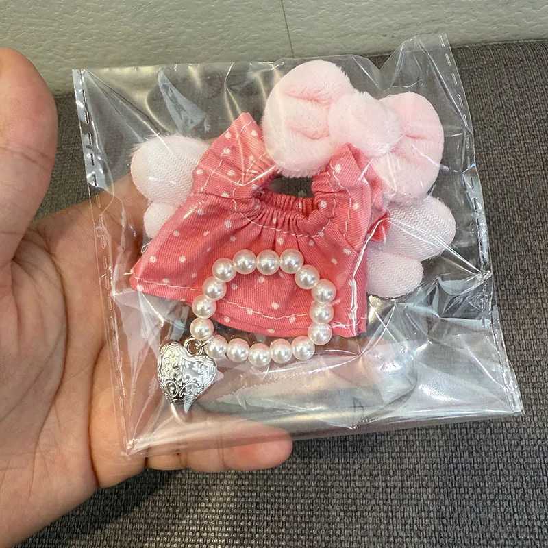 3Pcs Dress with Necklace For 105cm Labubu 40 The Monsters Pin for Love Series Doll Clothes Outfit Accessories Ropa Labubu C250919