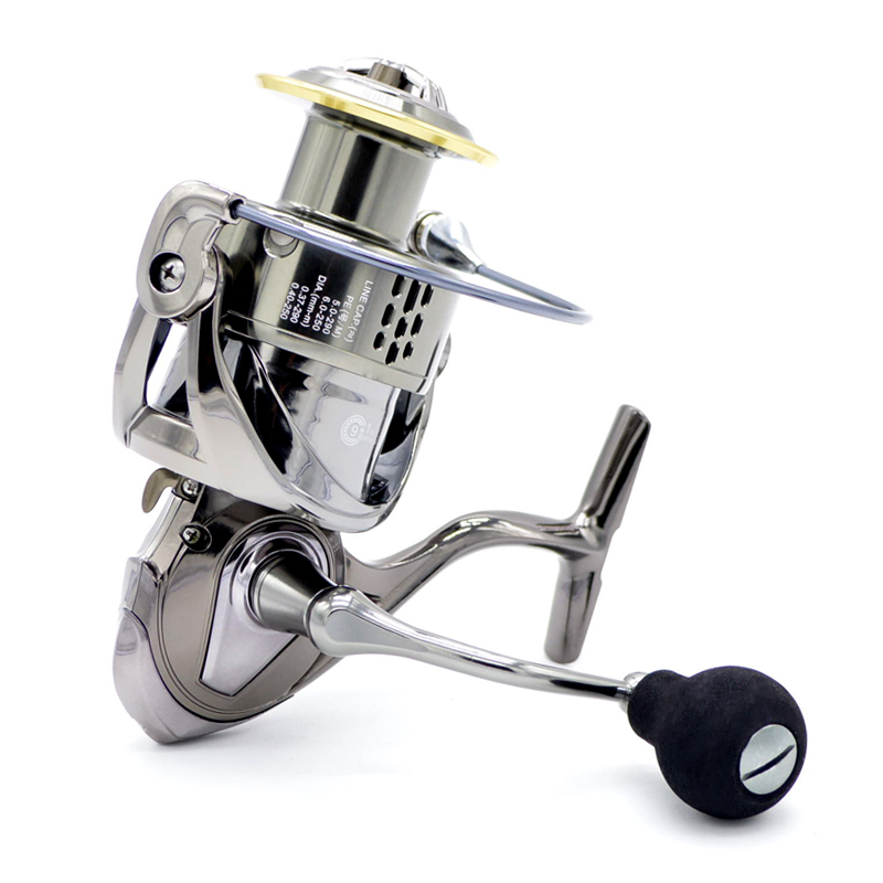 Ultra Smooth 9+1 Stainless Steel Ball Bearings Spinning Reel - Machined Aluminum Body and Spool - Powerful Saltwater Casting Fishing