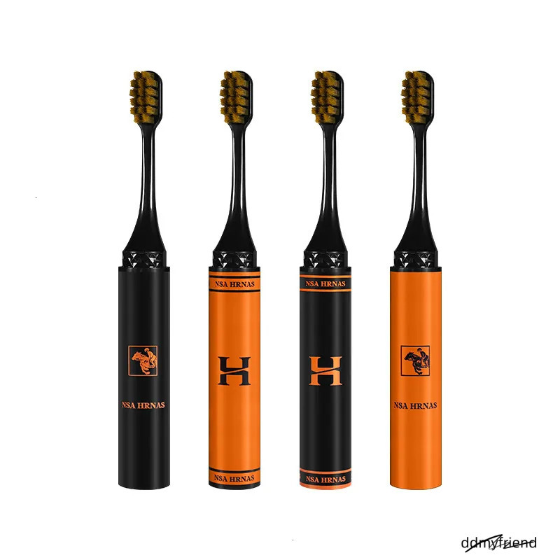 Lipstick Foldable Soft Bristle Toothbrush Business Travel Home Couple Set High-End Men And Women Gift Box ddmyfriend