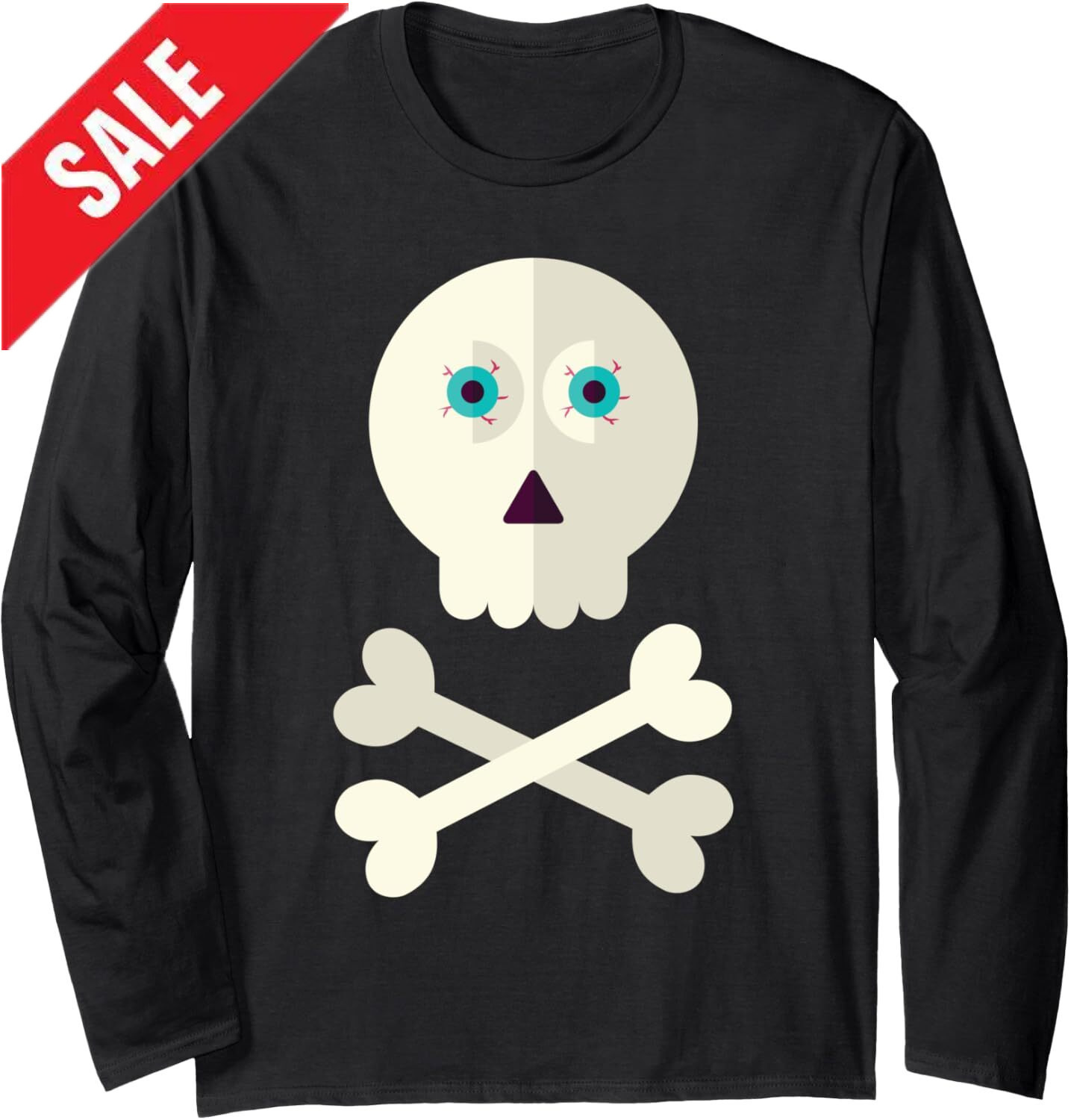Long Sleeve Shirts for Men sweatshirt Funny Graphic Vintage Skull with Eyeballs Halloween Long Sleeve Tee Streetwear Casual tops clothes 2025