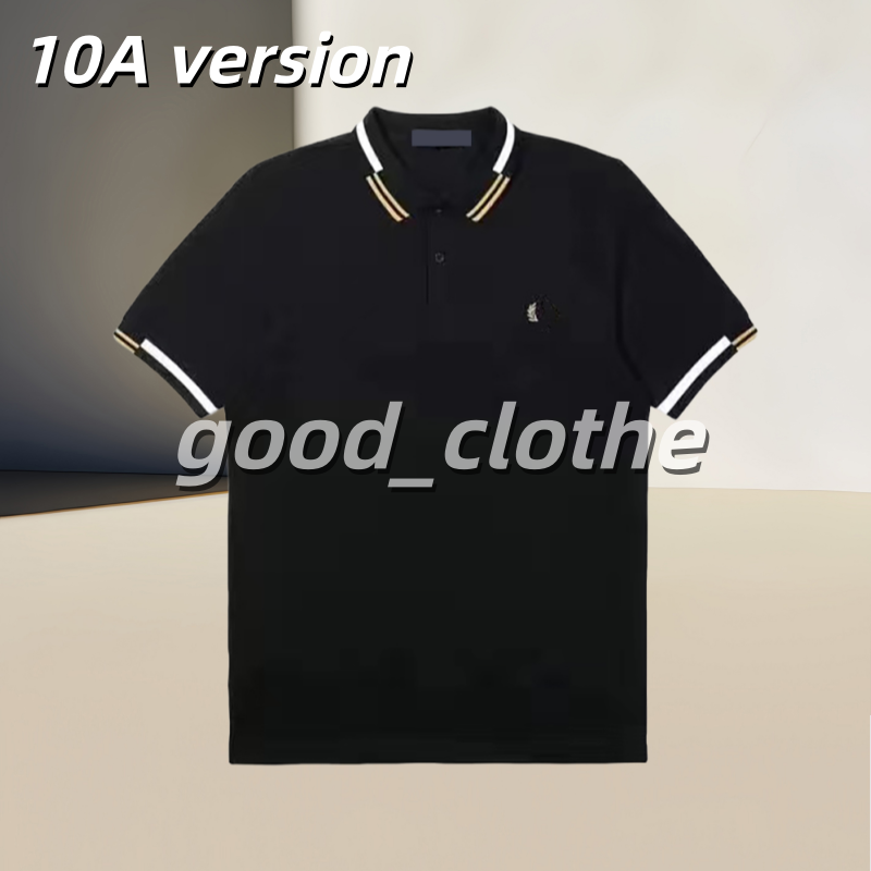 2025 10A fredd pery High Quality Polo Luxury Italy Men T-shirt Designer Polo Shirts Embroidery Small Horse Crocodile Printing Clothing Polo