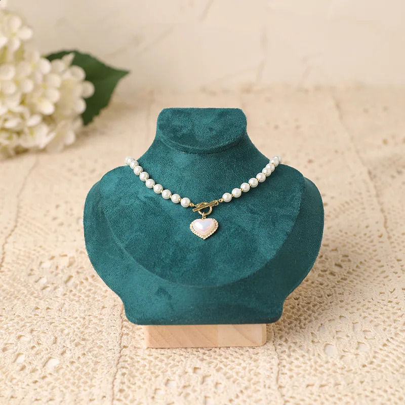 Velvet Model Bust Show Exhibitor Jewelry Display Necklace Pendant Mannequin Stand Earrings Organizer Ring Bracelet Storage Stand 250918