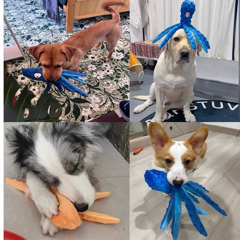 NONOR New Pet Plush Toys Octopus Dog Toy For Intelligence Durable And Chewresistant SoundProducing Toys Pet supplies X250918