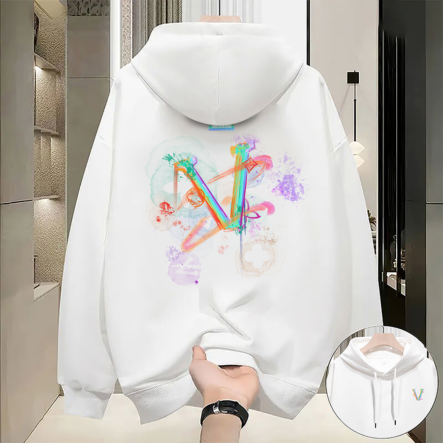 Men's Hoodie Loose Casual Thin Geometry Print Creativity Designer Hoodie