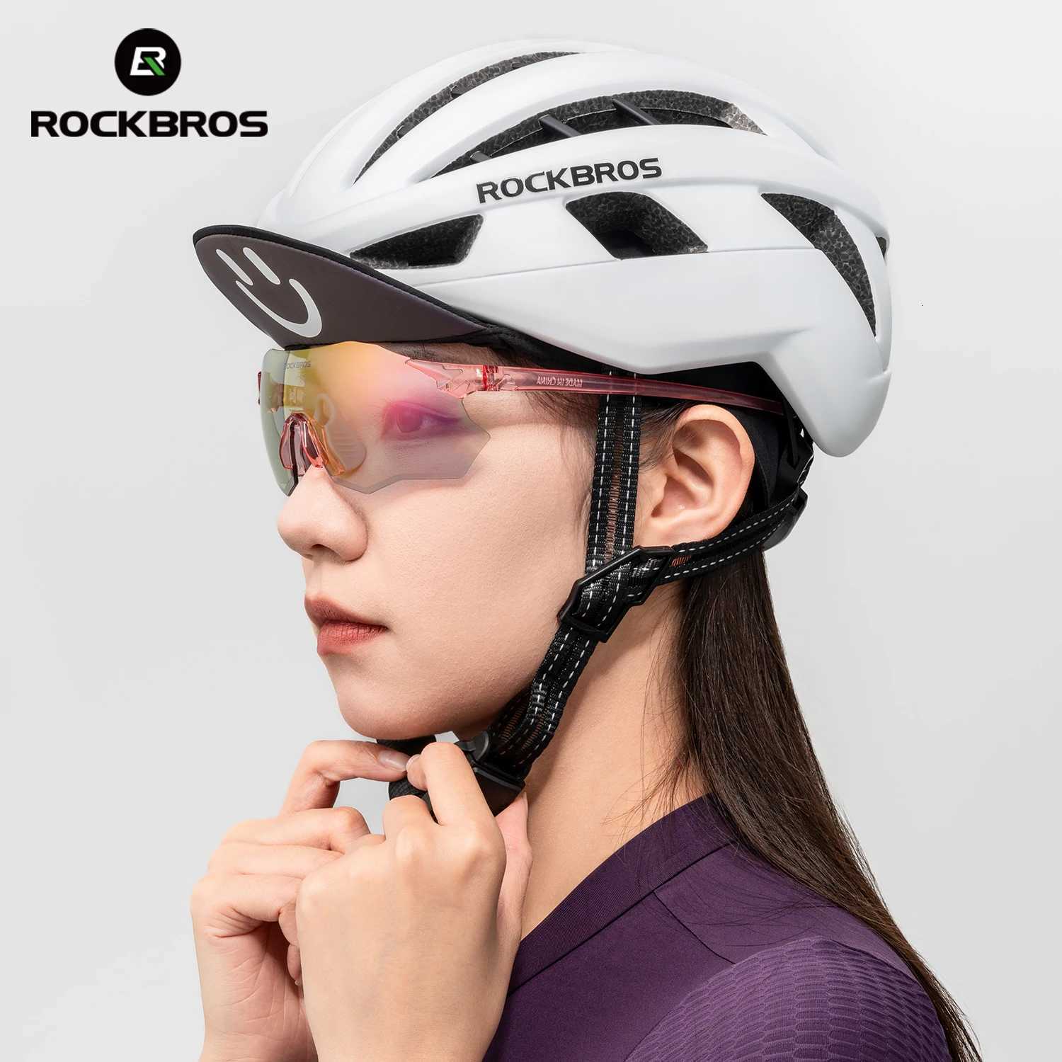 ROCKBROS Cycling Glasses Lightweight Photochromic Polarized Glasses UV400 Sun Protection Women Outdoor Sports Cycling Goggs Y250919