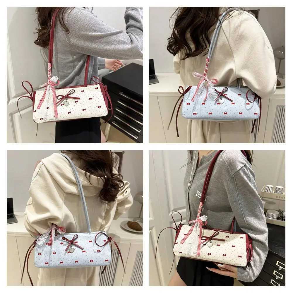 Womens Crossbody Bag Handbag Polka Dot Bow Design Korean Style Shoulder Strap Top Handle New Summer FashionXJ250918