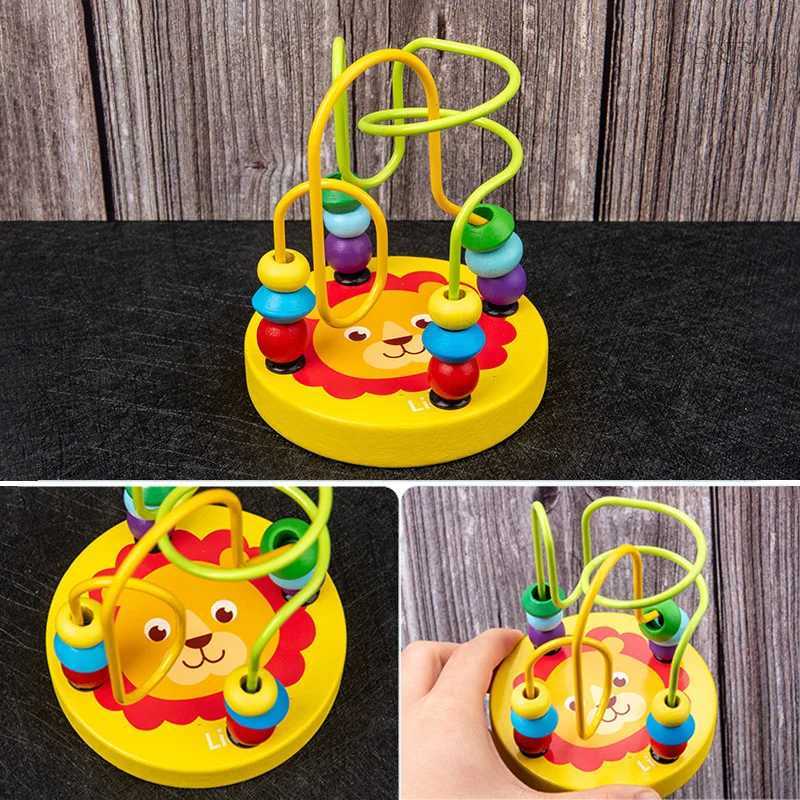 9 in 1 Wooden Montessori Toys Rattle Bell Drum Column Set Musical Instruments Sensory Early Baby Toy Toddler Education C250919