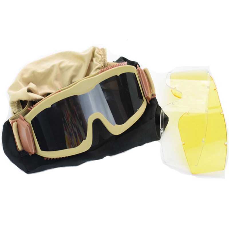 Airsoft Paintball Ballistic Glasses USMC Army Military Goggs AntiFog Tactical Glasses For Hunting Shooting 3 ns Y250919
