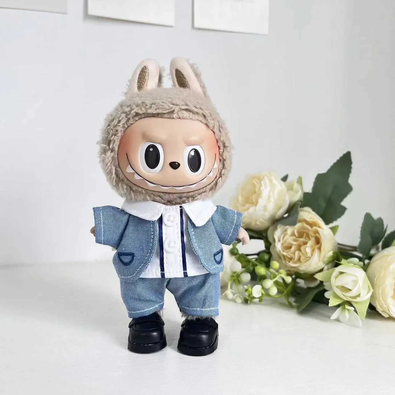 17cm Mini Plush DollS Clothes Outfit Accessories For Korea Kpop Exo Labubu Idol Dolls Wedding dress suit Clothing Gift C250919