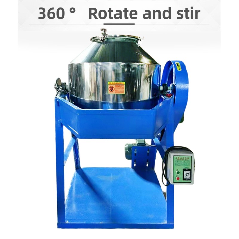 360 - Degree Rotating Barrel Color Mixing Machine with Thickened Barrel, Copper Core Motor - Ideal for Granular Powder Mixing