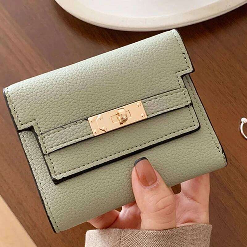 Retro Wallet Women's Large Capacity Card Position Foreign Trade Multi Functional Three Fold Handheld Bag Billetera