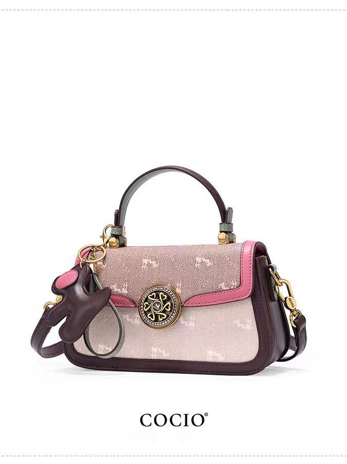 COCIO designer bag New leather bucket bag simple versatile multi compartment handbag niche design hot selling womens bag Ethereal