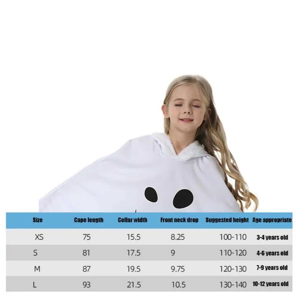 Clothing Prop Glowinthedark ghost cape Fun interaction Multiple sizes Childrens Halloween costume Loose Party Cloak L250918