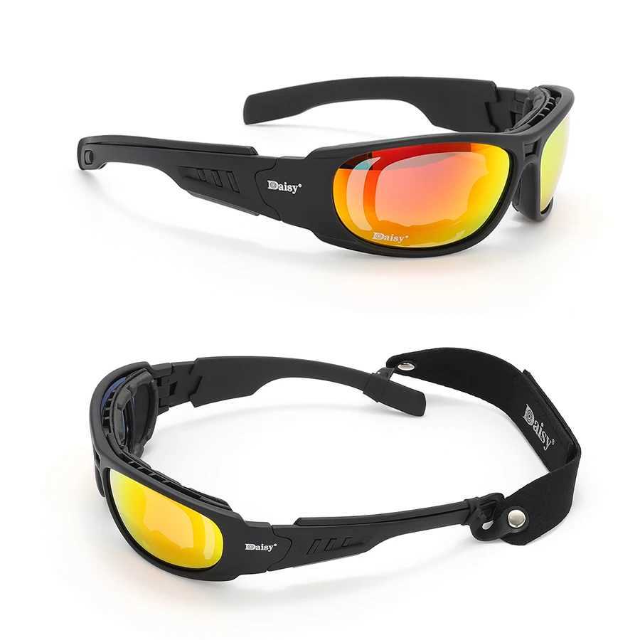 Military C6 Tactical Glasses Air Gun Shooting Protective Glasses Outdoor Cycling Sports Sunglasses Windproof Polarized Glasses J250919