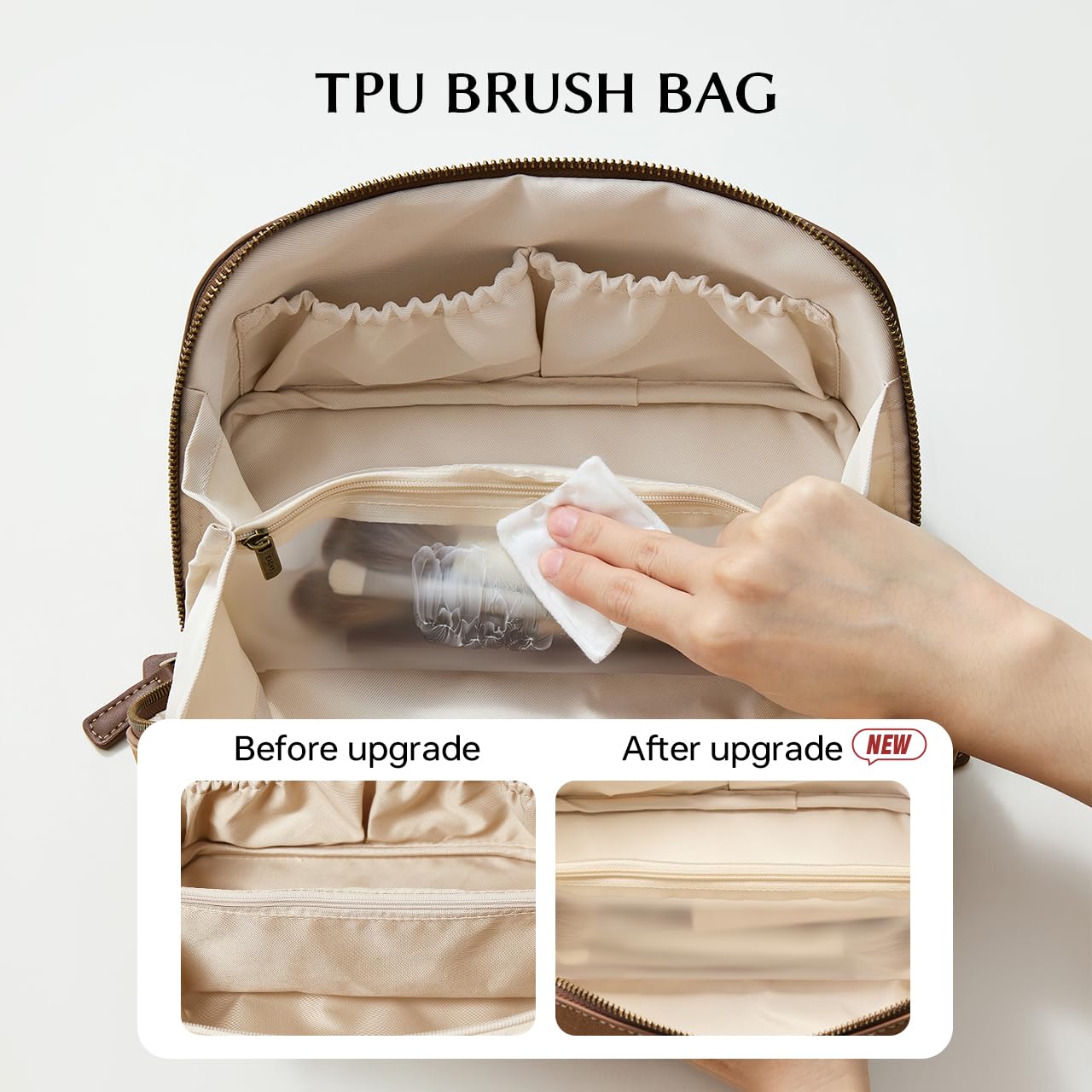 Spacious Flat Lay Toiletry Bag Waterproof Stylish Printed Women Cosmetic Makeup Travel Organizer