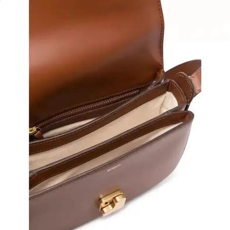 French Niche n genuine Leather Tofu Bag Womens Single Shoulder Crossbody Small Square large Commuting for Women 250919