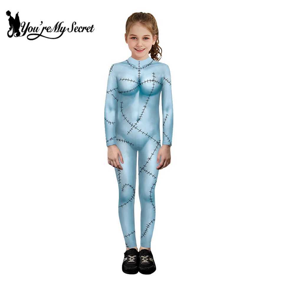 Youre My Secret The Nightmare Before Christmas Anime Cosplay Costume Halloween Sally Girl Printed Party Bodysuits L250918